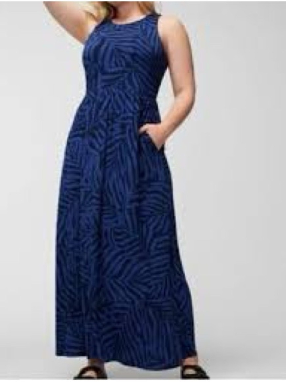 Soma Midnight Blue Patterned Maxi Dress